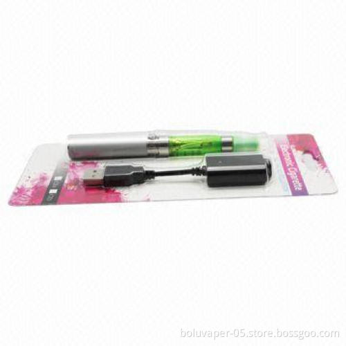 No Burnt Tastes E-cigarette Starter Kit in Blister Pack, with 650/900/1,100mAh Battery Capacities